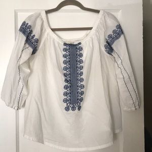 Madewell peasant top size medium